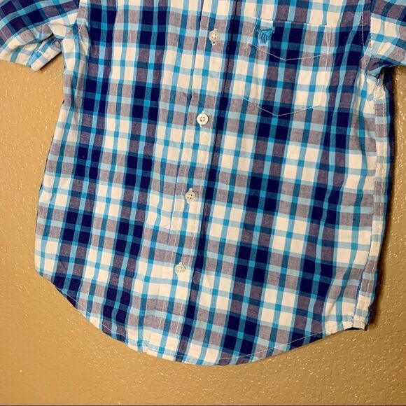 Wrangler boys short sleeve plaid button down - Picture 3 of 6